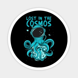 Astronaut Octopus Design  Lost in the Cosmos Magnet